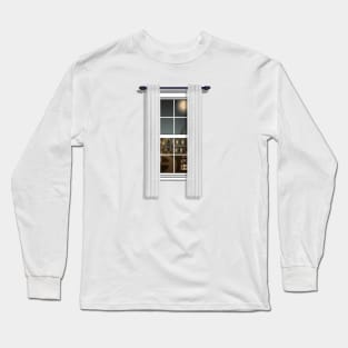 Outside My Window - Peaceful Village at Night #2 Long Sleeve T-Shirt